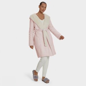 UGG Pink and Cream Women's Robe